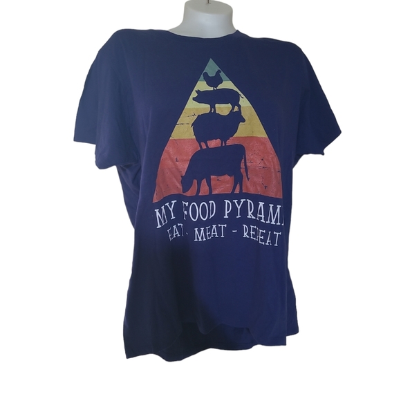 Port and company my food pyramid tshirt - Picture 2 of 3